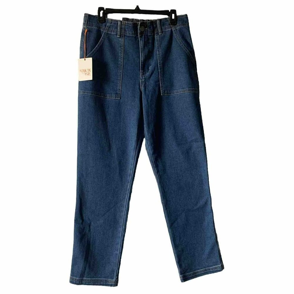 Women's Straight Leg Pants - Knox Rose Medium Wash Large